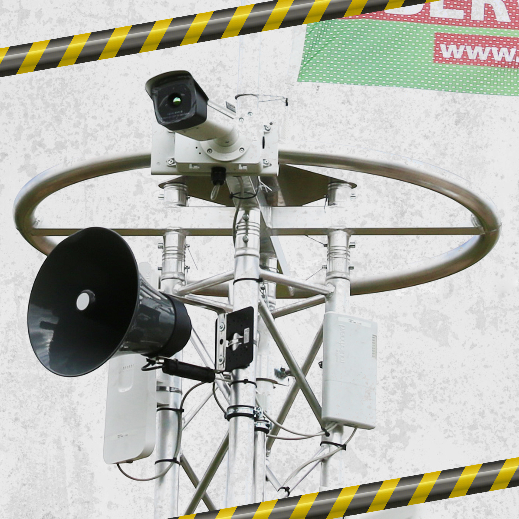 Videoüberwachung_Lautsprecher_Videokamera_Baustellenüberwachung